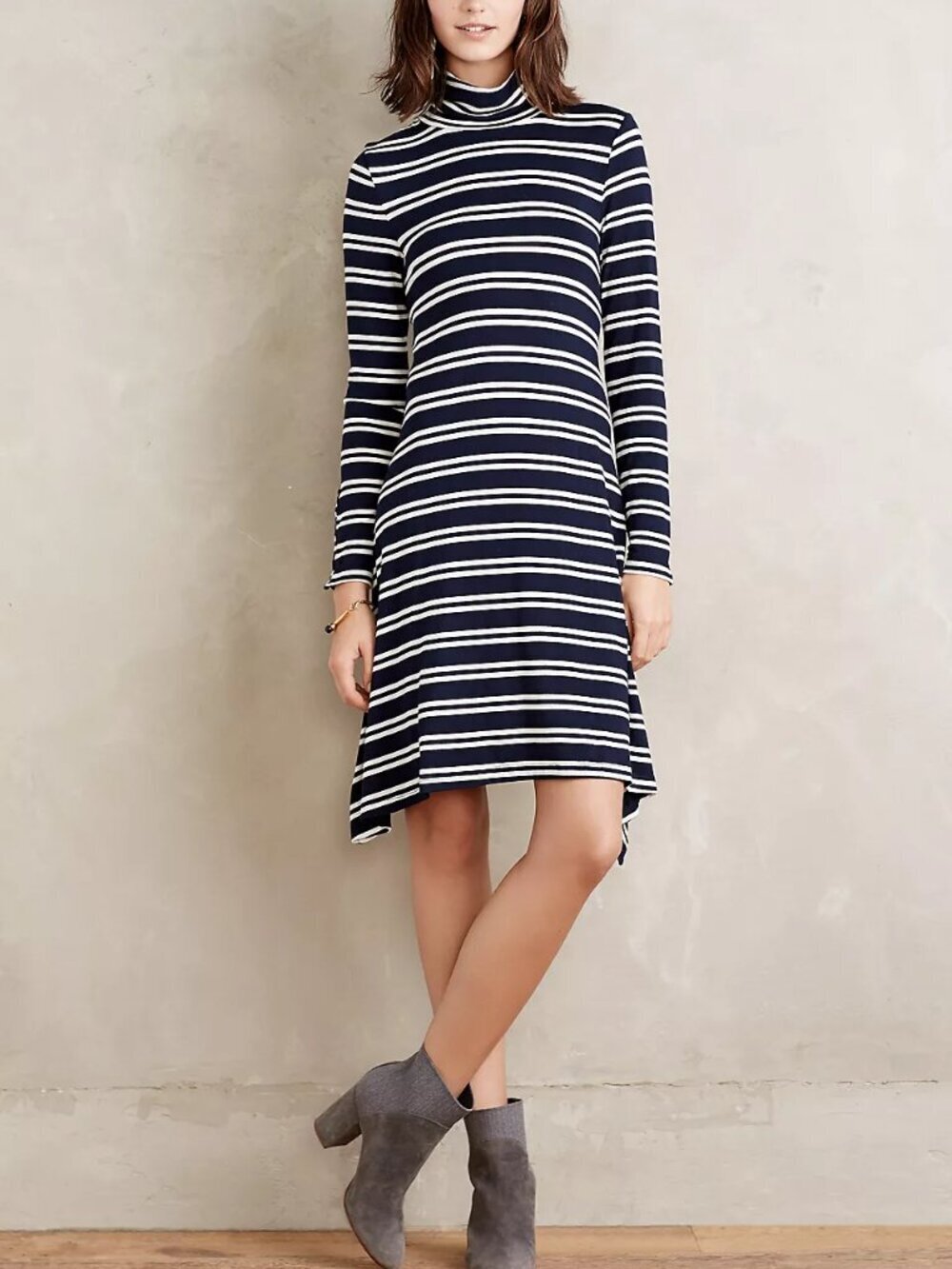 Maeve Anthropologie Turtleneck Swing Dress Size S - Picture 1 of 10